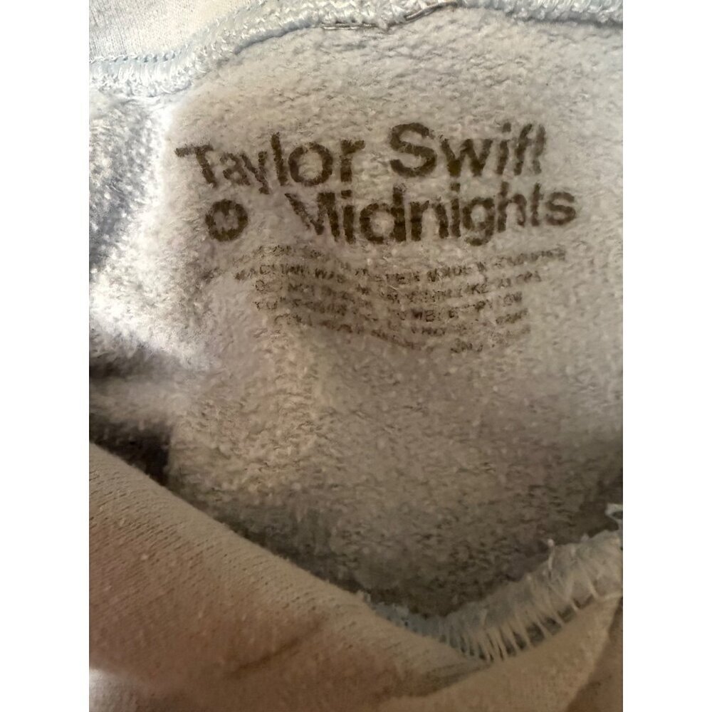 Taylor Swift Midnights Limited Edition Blue Hoodie With Iconic Era Artwork Unise View 2